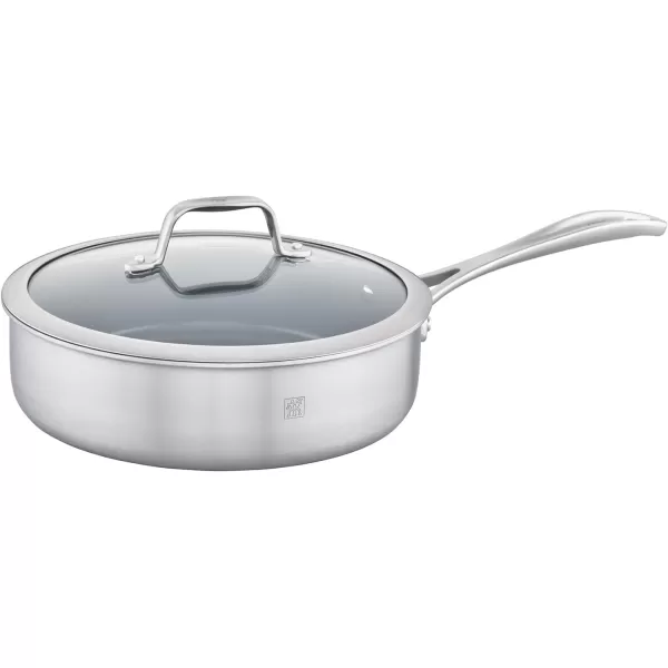 ZWILLING Spirit 3-ply 10-pc Stainless Steel Ceramic Nonstick Pots and Pans Set, Dutch Oven, Fry Pan