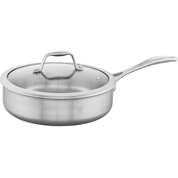 ZWILLING Spirit 3-ply 10-pc Stainless Steel Ceramic Nonstick Pots and Pans Set, Dutch Oven, Fry Pan