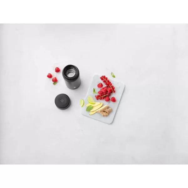 ZWILLING Thermo Tea &amp; Fruit Infuser, 14.2 oz, Matte Black