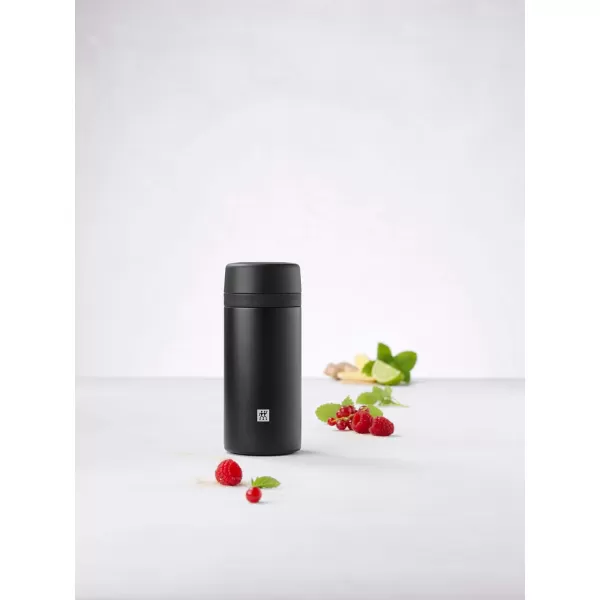 ZWILLING Thermo Tea &amp; Fruit Infuser, 14.2 oz, Matte Black