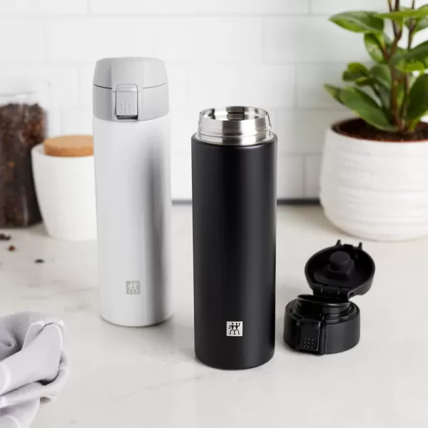ZWILLING Thermo Travel Bottle, 15.2 oz, Matte Black