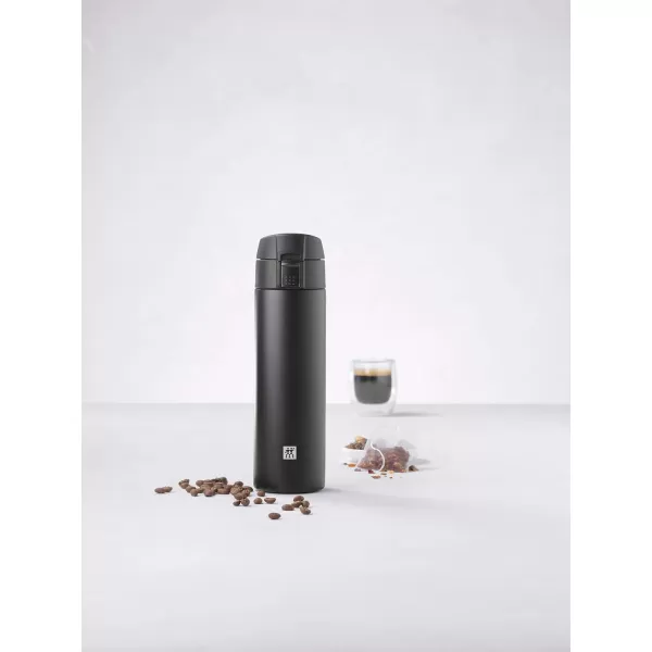 ZWILLING Thermo Travel Bottle, 15.2 oz, Matte Black