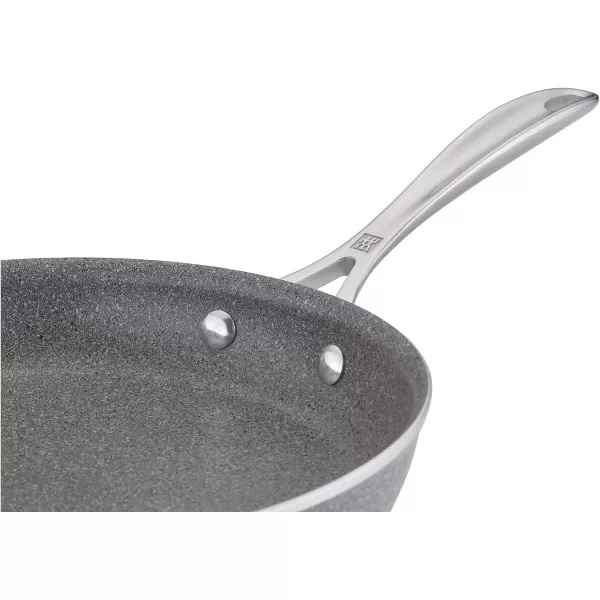 ZWILLING Vitale 12-inch Nonstick Frying Pan, Aluminum, Scratch Resistant, Made in Italy,Gray