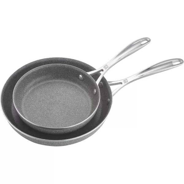 ZWILLING Vitale 12-inch Nonstick Frying Pan, Aluminum, Scratch Resistant, Made in Italy,Gray