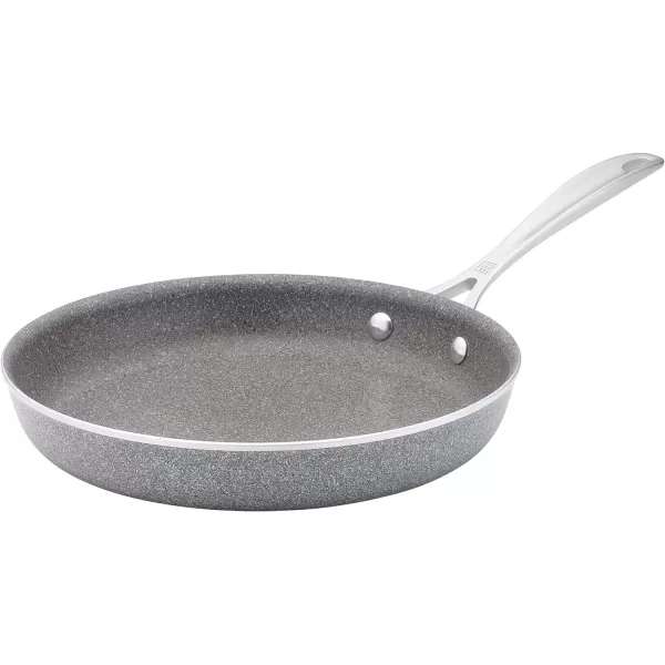 ZWILLING Vitale 12-inch Nonstick Frying Pan, Aluminum, Scratch Resistant, Made in Italy,Gray