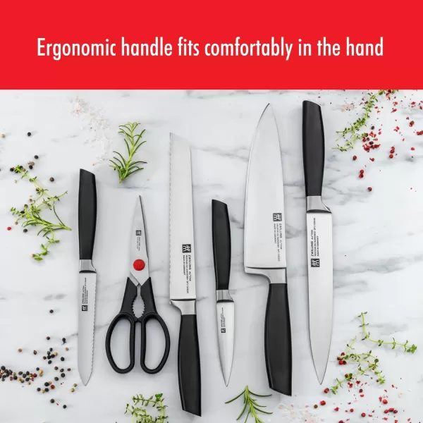 Zwilling All Star 5.5-inch Razor-Sharp Compact Chef Knife, German Knife, Made in Company-Owned German Factory with Special Formula Steel perfected for almost 300 Years, Gold Matte End Cap