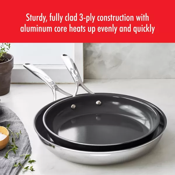 Zwilling Spirit Energy + 8-inch Stainless Steel Ceramic Nonstick Fry Pan