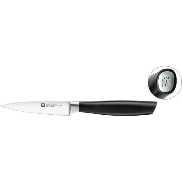 ZWILLING All Star 4-inch Paring Knife, Razor-Sharp German Knife, Made in Company-Owned German Factory with Special Formula Steel perfected for almost 300 Years, Dishwasher Safe, Silver End Cap