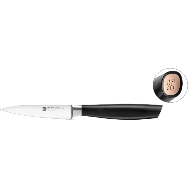 ZWILLING All Star 4-inch Paring Knife, Razor-Sharp German Knife, Made in Company-Owned German Factory with Special Formula Steel perfected for almost 300 Years, Dishwasher Safe, Silver End Cap