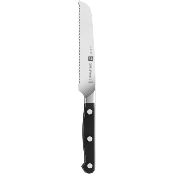 ZWILLING J.A. Henckels Serrated Utility Knife, Stainless Steel, 5-inch