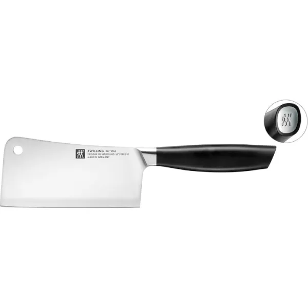Zwilling All Star 6-inch Meat Cleaver Knife, Razor-Sharp German Knife, Made in Company-Owned German Factory with Special Formula Steel perfected for almost 300 Years, Gold Polished End Cap