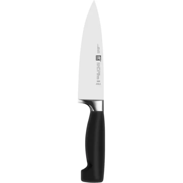 Zwilling J.A. Henckels Twin Four Star 6-Inch High Carbon Stainless-Steel Chef's Knife, Black