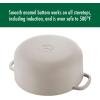 imageBallarini Bellamonte Cast Iron Dutch Oven with Lid 425qt Serves 44 Crema WhiteCrema White