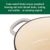 imageBallarini Bellamonte Cast Iron Dutch Oven with Lid 425qt Serves 44 Crema WhiteCrema White