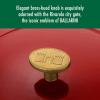imageBallarini Bellamonte Cast Iron Dutch Oven with Lid 425qt Serves 44 Crema WhitePomodoro Red