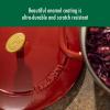 imageBallarini Bellamonte Cast Iron Dutch Oven with Lid 425qt Serves 44 Crema WhitePomodoro Red