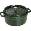 imageSTAUB Cast Iron Dutch Oven 4qt Round Cocotte Made in France Serves 34 CherryBasil