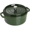 imageSTAUB Cast Iron Dutch Oven 4qt Round Cocotte Made in France Serves 34 CherryBasil
