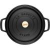 imageSTAUB Cast Iron Dutch Oven 4qt Round Cocotte Made in France Serves 34 CherryBlack