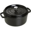 imageSTAUB Cast Iron Dutch Oven 4qt Round Cocotte Made in France Serves 34 CherryBlack