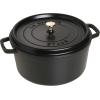 imageSTAUB Cast Iron Dutch Oven 4qt Round Cocotte Made in France Serves 34 CherryBlack