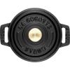 imageSTAUB Cast Iron Dutch Oven 4qt Round Cocotte Made in France Serves 34 CherryBlack