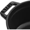 imageSTAUB Cast Iron Dutch Oven 4qt Round Cocotte Made in France Serves 34 CherryBlack