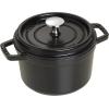 imageSTAUB Cast Iron Dutch Oven 4qt Round Cocotte Made in France Serves 34 CherryBlack