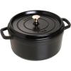 imageSTAUB Cast Iron Dutch Oven 4qt Round Cocotte Made in France Serves 34 CherryBlack