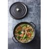 imageSTAUB Cast Iron Dutch Oven 4qt Round Cocotte Made in France Serves 34 CherryBlack