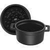 imageSTAUB Cast Iron Dutch Oven 4qt Round Cocotte Made in France Serves 34 CherryBlack