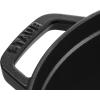 imageSTAUB Cast Iron Dutch Oven 4qt Round Cocotte Made in France Serves 34 CherryBlack