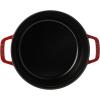 imageSTAUB Cast Iron Dutch Oven 4qt Round Cocotte Made in France Serves 34 CherryCherry