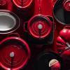 imageSTAUB Cast Iron Dutch Oven 4qt Round Cocotte Made in France Serves 34 CherryCherry