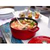 imageSTAUB Cast Iron Dutch Oven 4qt Round Cocotte Made in France Serves 34 CherryCherry