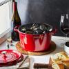 imageSTAUB Cast Iron Dutch Oven 4qt Round Cocotte Made in France Serves 34 CherryCherry