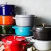 imageSTAUB Cast Iron Dutch Oven 4qt Round Cocotte Made in France Serves 34 CherryCherry