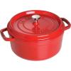 imageSTAUB Cast Iron Dutch Oven 4qt Round Cocotte Made in France Serves 34 CherryCherry