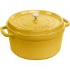 imageSTAUB Cast Iron Dutch Oven 4qt Round Cocotte Made in France Serves 34 CherryCitron