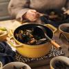 imageSTAUB Cast Iron Dutch Oven 4qt Round Cocotte Made in France Serves 34 CherryCitron