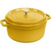 imageSTAUB Cast Iron Dutch Oven 4qt Round Cocotte Made in France Serves 34 CherryCitron