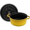 imageSTAUB Cast Iron Dutch Oven 4qt Round Cocotte Made in France Serves 34 CherryCitron