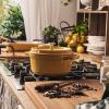 imageSTAUB Cast Iron Dutch Oven 4qt Round Cocotte Made in France Serves 34 CherryCitron
