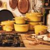 imageSTAUB Cast Iron Dutch Oven 4qt Round Cocotte Made in France Serves 34 CherryCitron