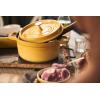 imageSTAUB Cast Iron Dutch Oven 4qt Round Cocotte Made in France Serves 34 CherryCitron