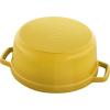 imageSTAUB Cast Iron Dutch Oven 4qt Round Cocotte Made in France Serves 34 CherryCitron