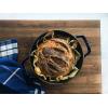 imageSTAUB Cast Iron Dutch Oven 4qt Round Cocotte Made in France Serves 34 CherryDark Blue