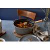 imageSTAUB Cast Iron Dutch Oven 4qt Round Cocotte Made in France Serves 34 CherryGraphite Gray