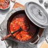 imageSTAUB Cast Iron Dutch Oven 4qt Round Cocotte Made in France Serves 34 CherryGraphite Gray