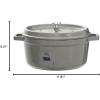 imageSTAUB Cast Iron Dutch Oven 4qt Round Cocotte Made in France Serves 34 CherryGraphite Gray